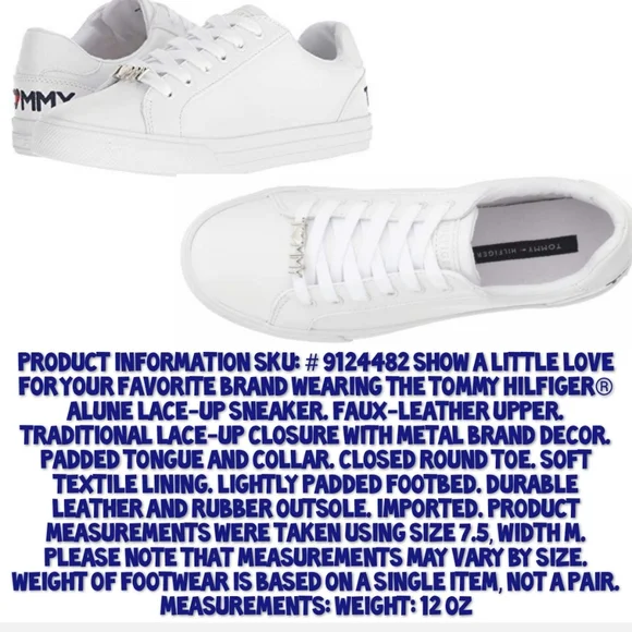 Tommy Hilfiger Shoes Size 8 Alune Lace Up Like New - Picture 6 of 11